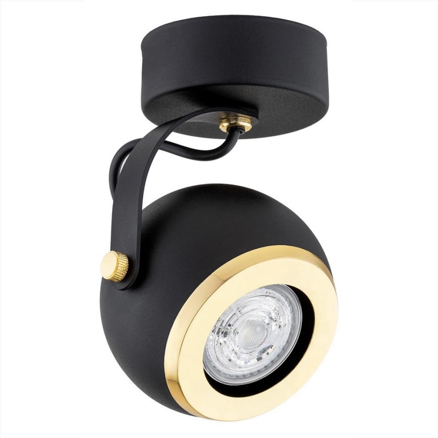 Argon 4902 - Reflektorska lampa KOS PLUS 1xGU10/5W/230V crno/zlatna