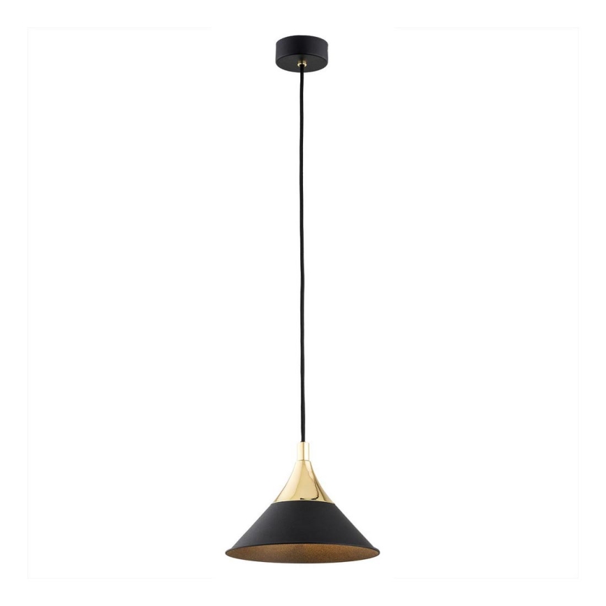 Argon 4903 - Luster na sajli MASSETO 1xE27/15W/230V crno/zlatna