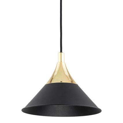 Argon 4903 - Luster na sajli MASSETO 1xE27/15W/230V crno/zlatna