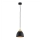 Argon 4905 - Luster na sajli MURANO 1xE27/15W/230V crno/zlatna