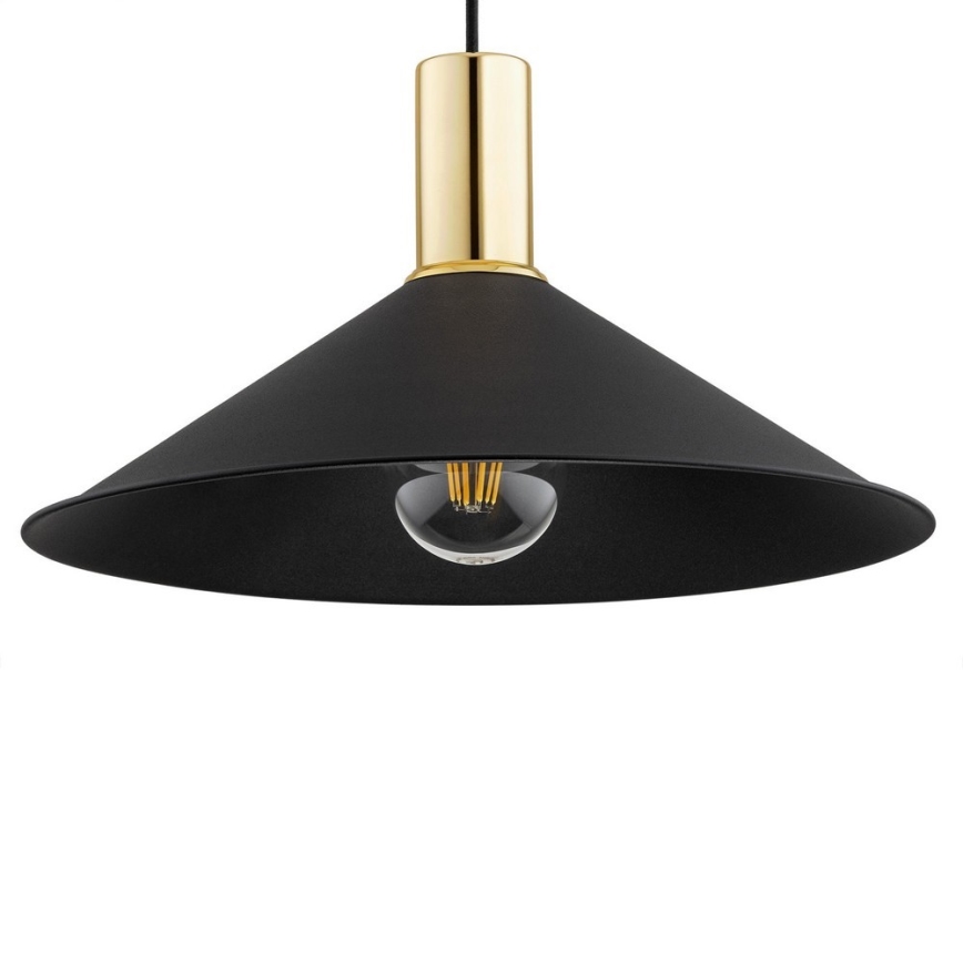Argon 4912 - Luster na sajli MINORI 1xE27/15W/230V crno/zlatna