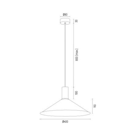 Argon 4912 - Luster na sajli MINORI 1xE27/15W/230V crno/zlatna