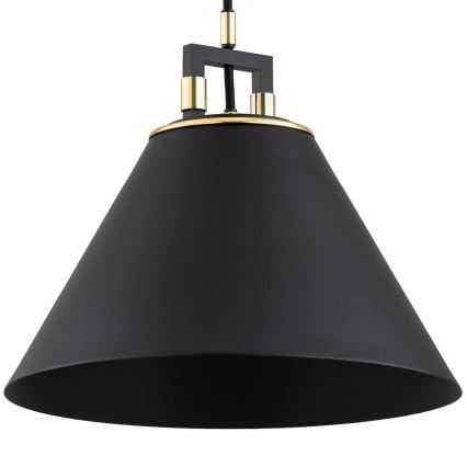 Argon 4915 - Luster na sajli ORTE 1xE27/15W/230V crno