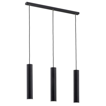 Argon 6112 - Luster na sajli GOMERA 3xGU10/5W/230V crno