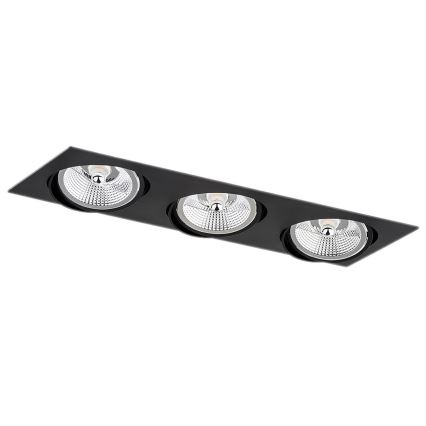 Argon 6116 BZ - Ugradbena lampa OLIMP 3xGU10-AR111/12W/230V crno