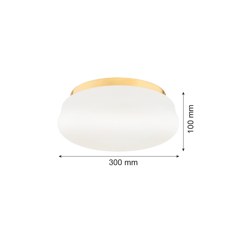 Argon 6142 - Plafonjera OMBRA 3xE27/15W/230V zlatna/beli