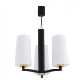 Argon 6143 - Viseći luster CAMELOT PLUS 3xE27/15W/230V crno/beli/zlatna