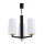 Argon 6143 - Viseći luster CAMELOT PLUS 3xE27/15W/230V crno/beli/zlatna