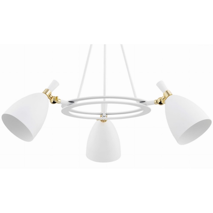 Argon 6148 - Viseći luster CHARLOTTE 3xE27/15W/230V beli/zlatna
