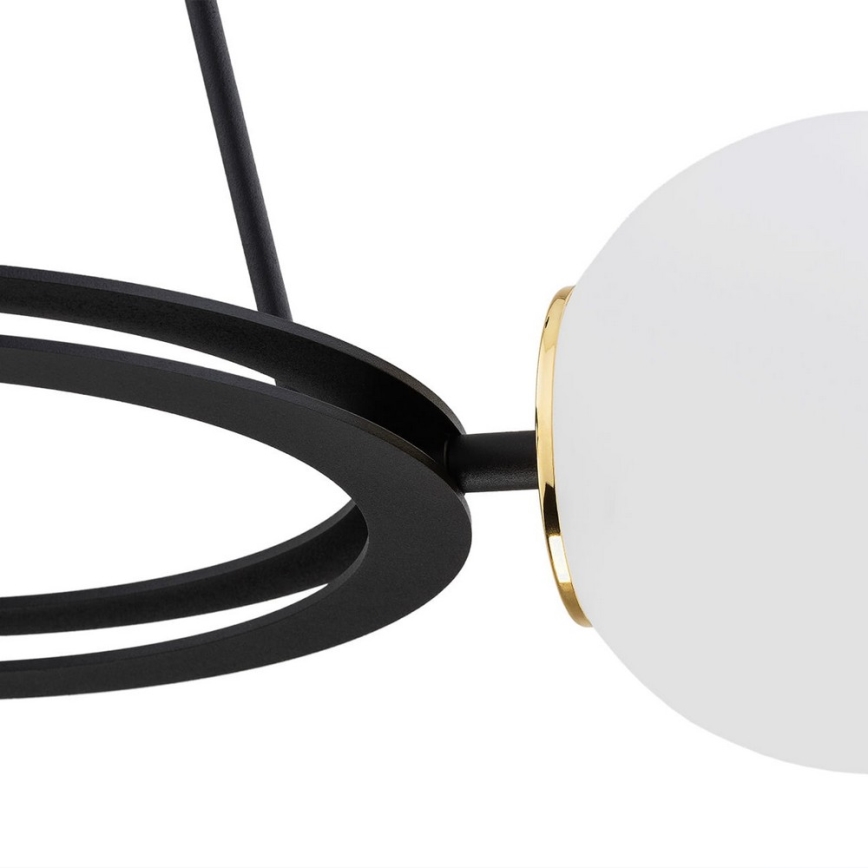 Argon 6150 - Viseći luster AMALFI 3xE27/15W/230V crno/beli