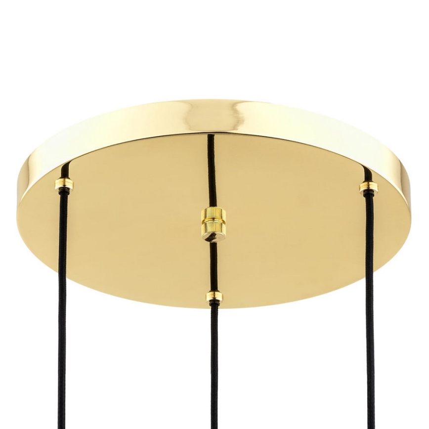 Argon 6164 - Luster na sajli PASADENA 3xE27/15W/230V zlatna/beli