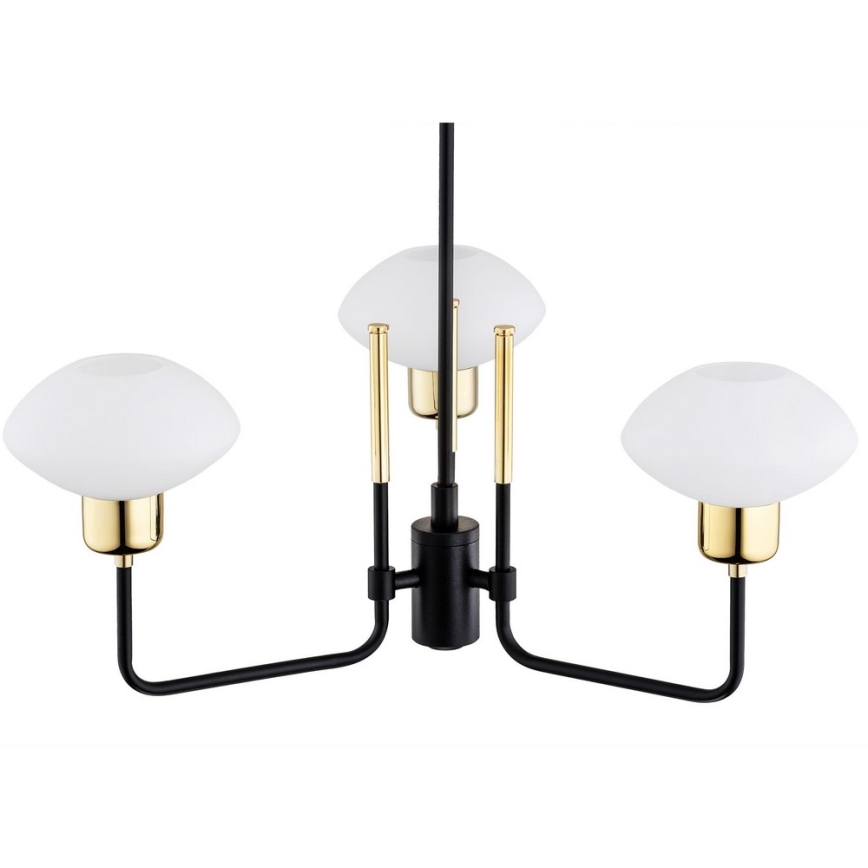 Argon 6166 - Viseći luster RAVELLO 3xE14/15W/230V crno/zlatna