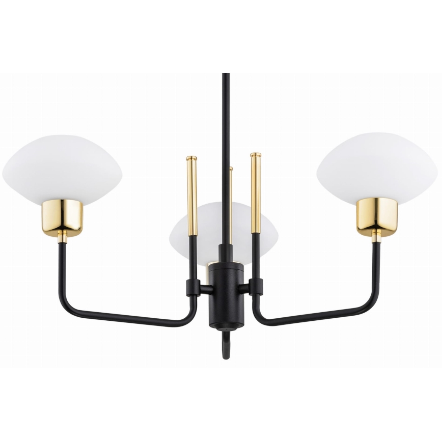 Argon 6166 - Viseći luster RAVELLO 3xE14/15W/230V crno/zlatna