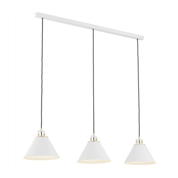 Argon 6173 - Luster na sajli ORTE 3xE27/15W/230V beli