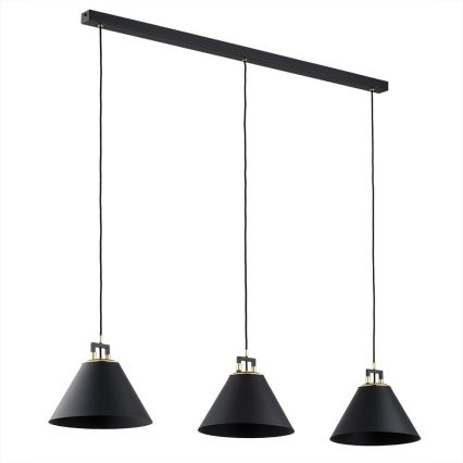 Argon 6174 - Luster na sajli ORTE 3xE27/15W/230V crno