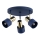Argon 6195 - Reflektorska lampa DORIA 3xE27/15W/230V plava/mesing