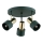 Argon 6196 - Reflektorska lampa DORIA 3xE27/15W/230V zelena/mesing