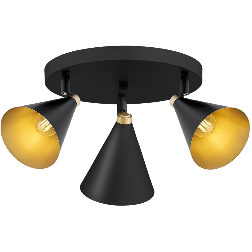 Argon 6244 - Reflektorska lampa LUCINDA 3xE14/7W/230V crno