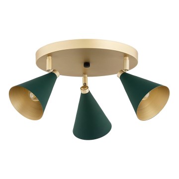 Argon 6245 - Reflektorska lampa LUCINDA 3xE14/7W/230V zelena