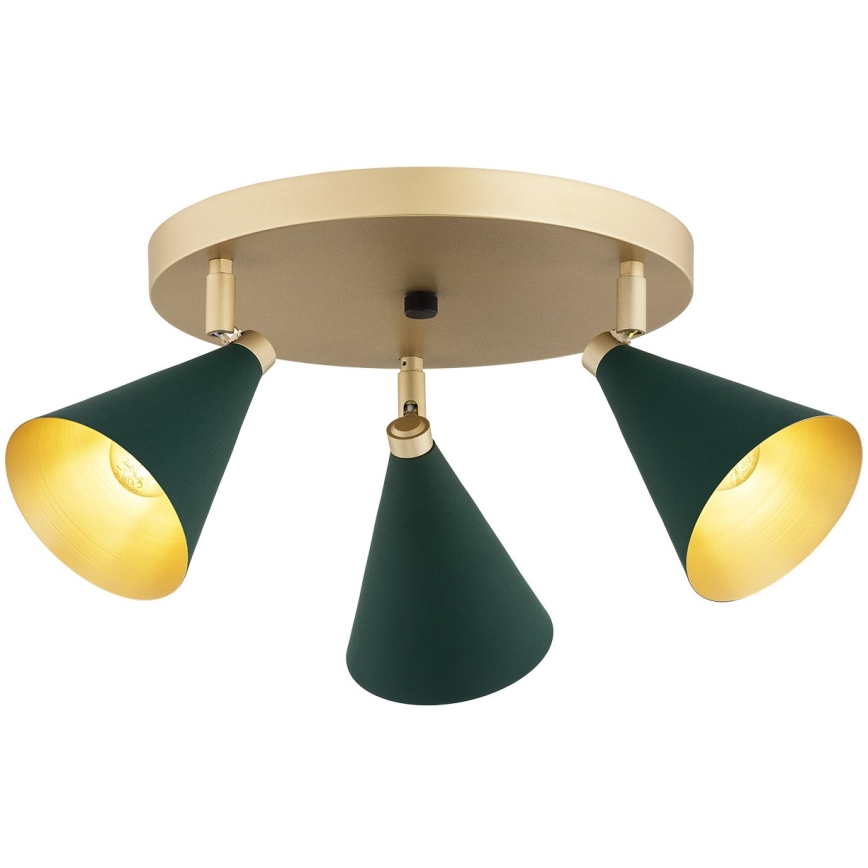 Argon 6245 - Reflektorska lampa LUCINDA 3xE14/7W/230V zelena
