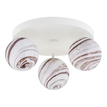 Argon 6291 - Plafonjera FABIO 3xE14/7W/230V alabaster beli