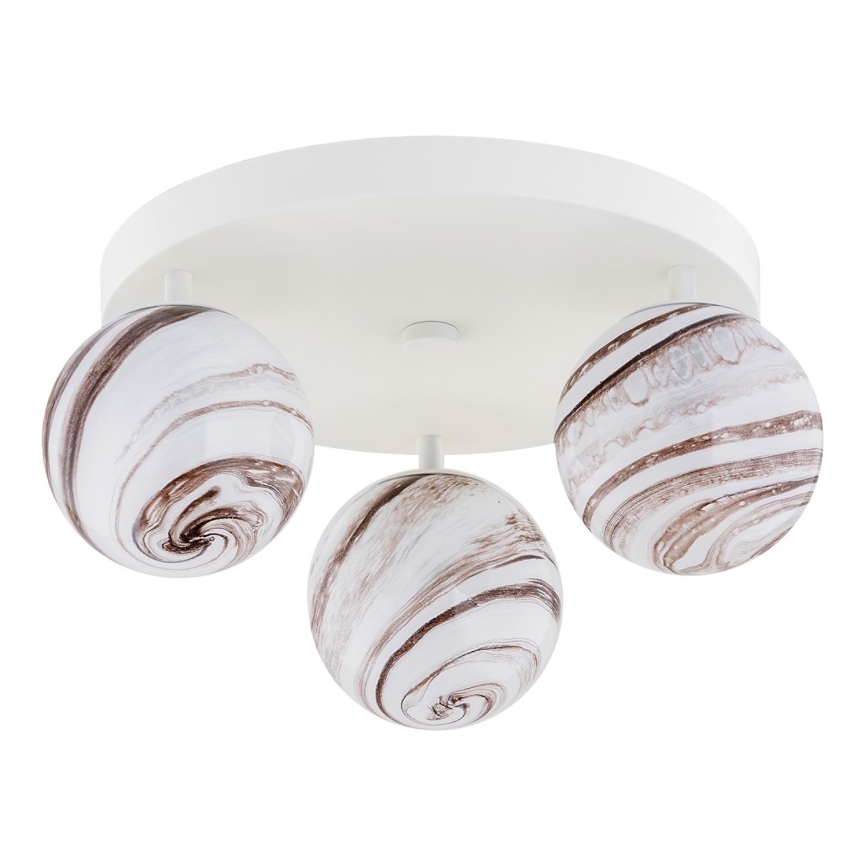Argon 6291 - Plafonjera FABIO 3xE14/7W/230V alabaster beli