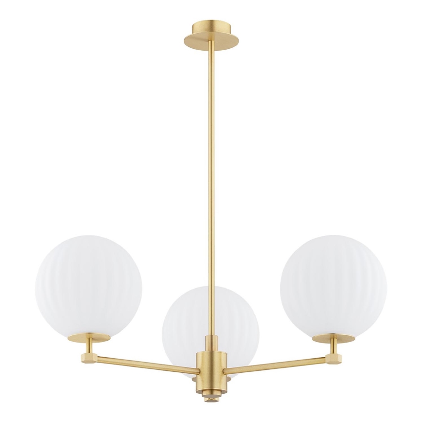 Argon 6307 - Viseći luster PALOMA 3xE14/7W/230V zlatna/beli