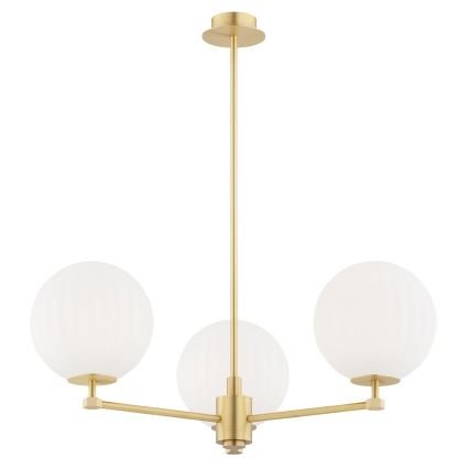 Argon 6307 - Viseći luster PALOMA 3xE14/7W/230V zlatna/beli