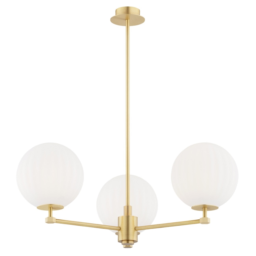 Argon 6307 - Viseći luster PALOMA 3xE14/7W/230V zlatna/beli