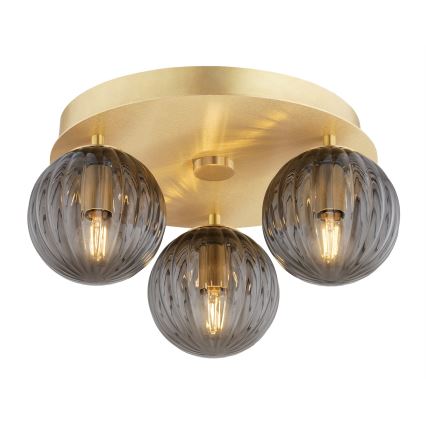 Argon 6308 - Plafonjera PALOMA 3xE14/7W/230V zlatna/crno