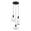 Argon 6323 - Luster na sajli SAGUNTO PLUS 3xE27/15W/230V crno