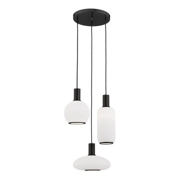 Argon 6323 - Luster na sajli SAGUNTO PLUS 3xE27/15W/230V crno