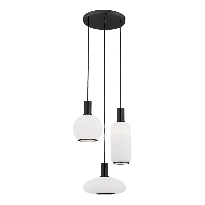 Argon 6323 - Luster na sajli SAGUNTO PLUS 3xE27/15W/230V crno