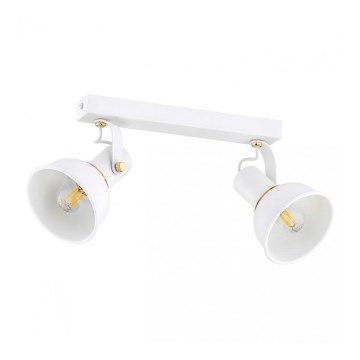Argon 7036 - Reflektorska lampa TWIST 2xE14/7W/230V beli/zlatna