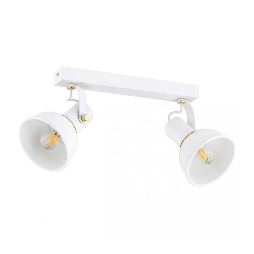 Argon 7036 - Reflektorska lampa TWIST 2xE14/7W/230V beli/zlatna