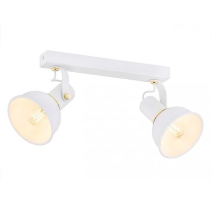Argon 7036 - Reflektorska lampa TWIST 2xE14/7W/230V beli/zlatna