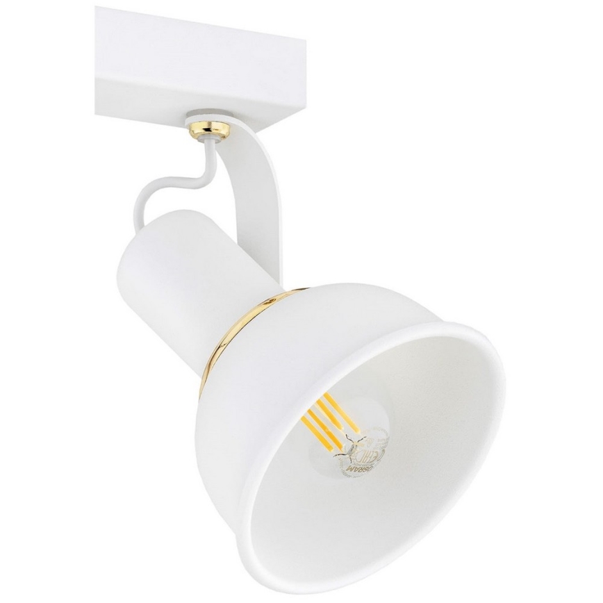 Argon 7036 - Reflektorska lampa TWIST 2xE14/7W/230V beli/zlatna