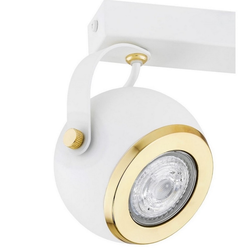 Argon 7038 - Reflektorska lampa KOS PLUS 2xGU10/5W/230V beli/zlatna