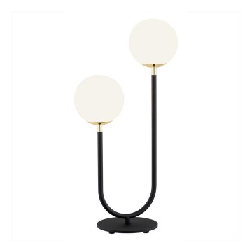 Argon 7072 - Stona lampa FERRONE 2xE14/7W/230V crno/beli/zlatna