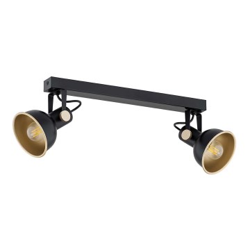 Argon 7142 - Reflektorska lampa LENORA 2xE14/7W/230V crno