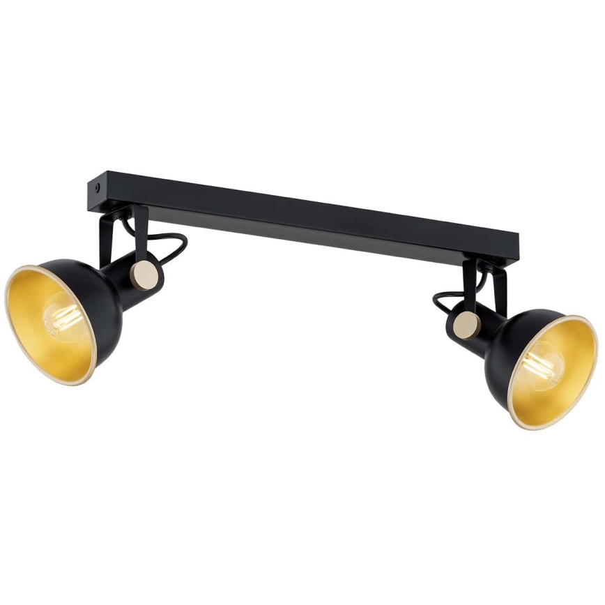 Argon 7142 - Reflektorska lampa LENORA 2xE14/7W/230V crno