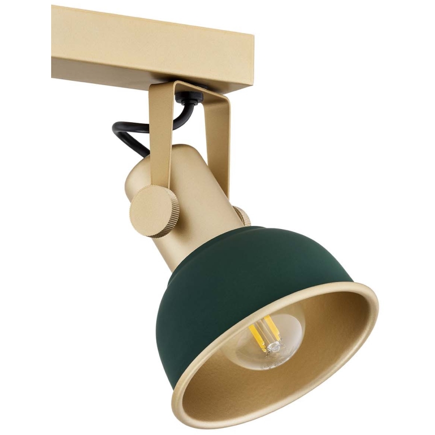 Argon 7143 - Reflektorska lampa LENORA 2xE14/7W/230V zlatna/zelena