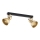 Argon 7144 - Reflektorska lampa LENORA 2xE14/7W/230V zlatna/crno