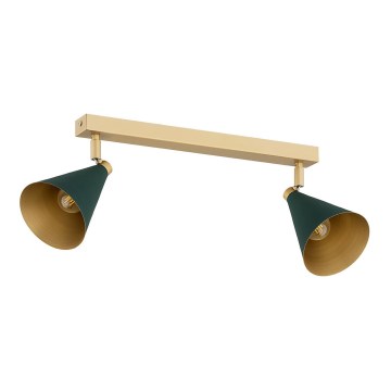 Argon 7148 - Reflektorska lampa LUCINDA 2xE14/7W/230V zelena