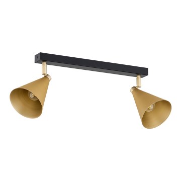 Argon 7149 - Reflektorska lampa LUCINDA 2xE14/7W/230V zlatna