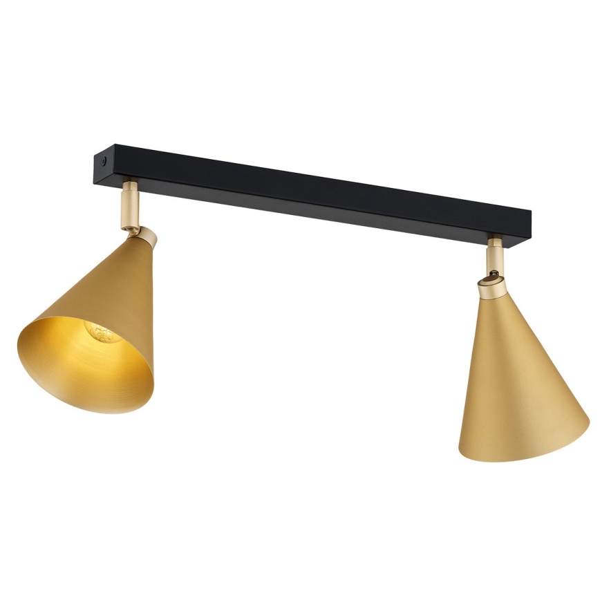 Argon 7149 - Reflektorska lampa LUCINDA 2xE14/7W/230V zlatna
