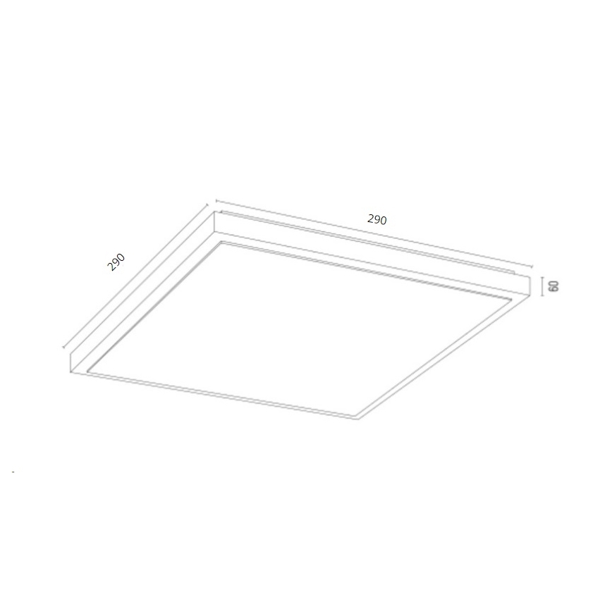 Argon 7167 - Plafonjera CARLSON 2xE27/15W/230V 29x29 cm zlatna