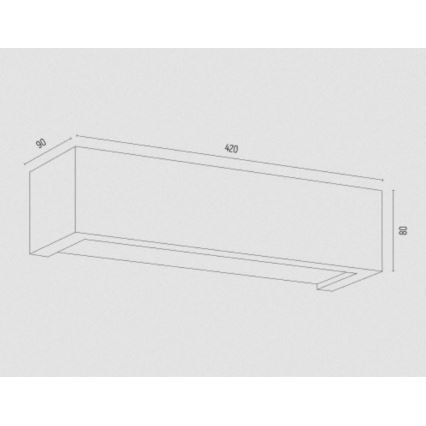 Argon 7168 - Zidna lampa CASERTA 2xE27/15W/230V 42 cm