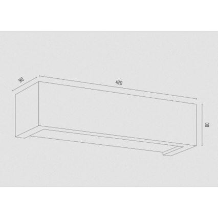 Argon 7169 - Zidna lampa CASERTA 2xE27/15W/230V 42 cm