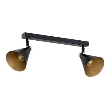 Argon 7170 - Reflektorska lampa LUCINDA 2xE14/7W/230V crno